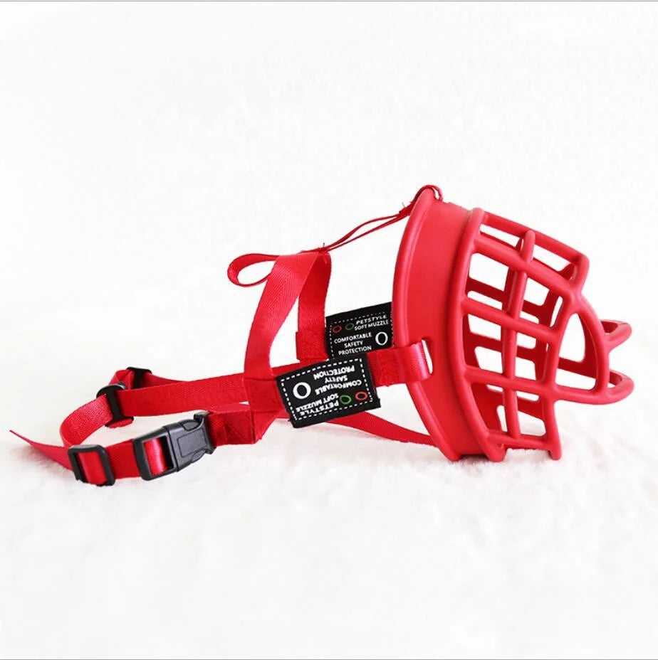 Outdoor Dog Accessories: Soft Silicone, Adjustable, Dog Muzzle Basket, Prevents Biting, Chewing And Barking / Rungear