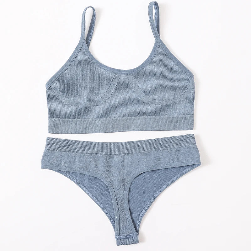 Women's Underwear Sets: U-Back, Push Up Bralette and Breathable Briefs / Rungear