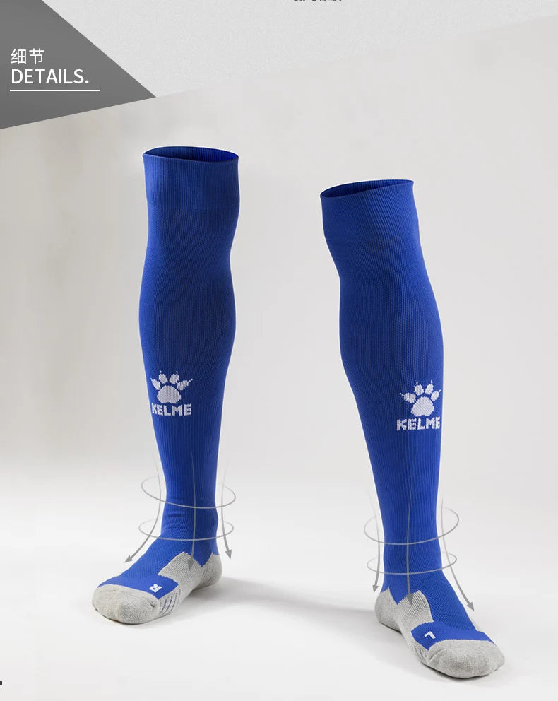 Running Sock Gear: KELME Men's Anti-Slip, Breathable, Knee-High Sport Socks K15Z908 / Rungear