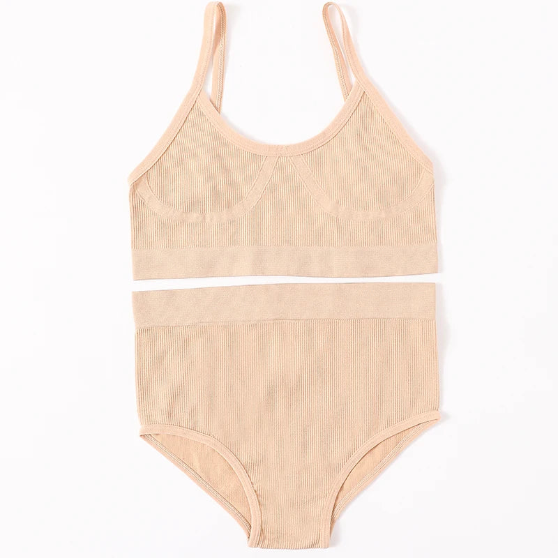 Women's Underwear Sets: U-Back, Push Up Bralette and Breathable Briefs / Rungear