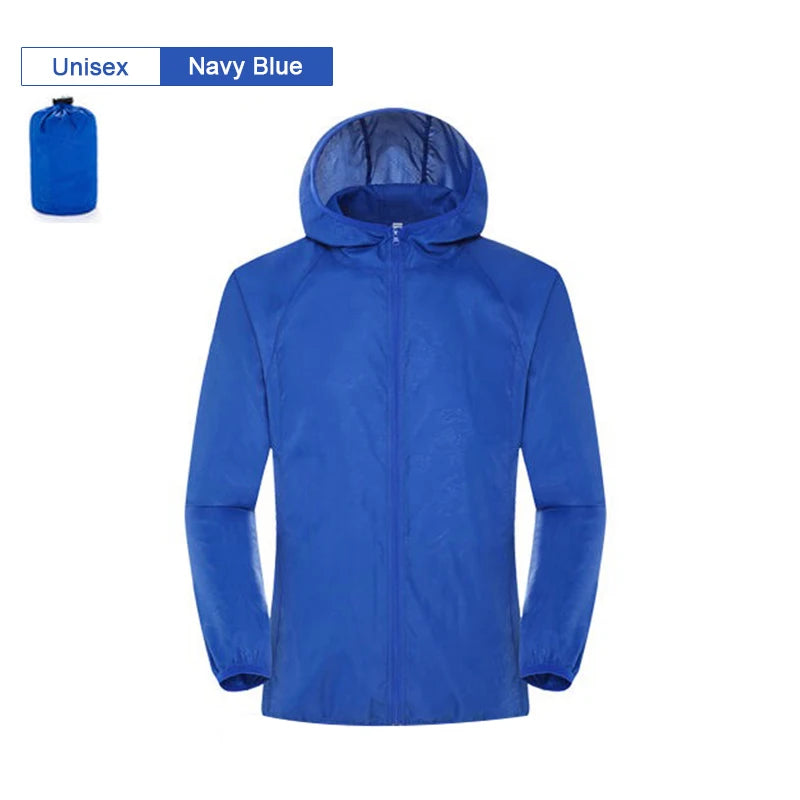 Unisex Waterproof Jacket: Waterproof, Quick Dry, UV Sun-Protective Windbreaker Jacket for Outdoor Sports / Rungear