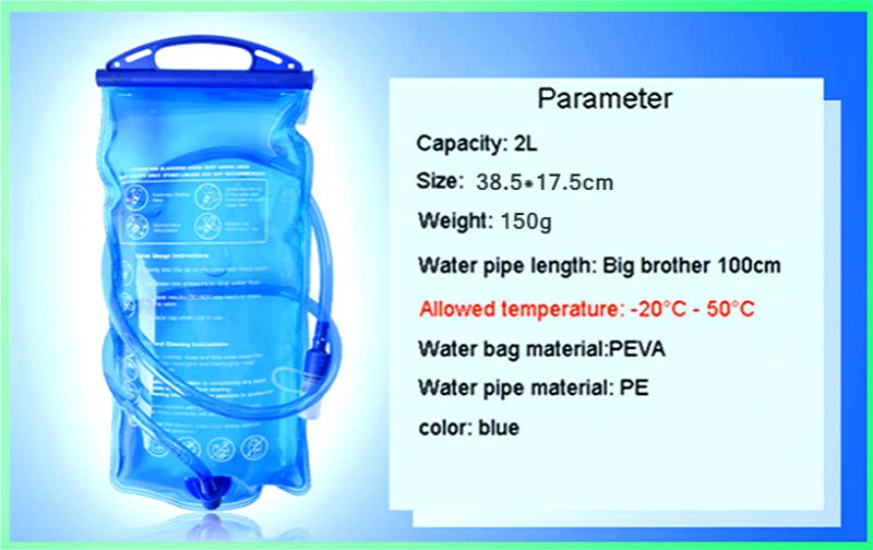 Trail Gear Accessories: 20L Waterproof, Breathable, Lightweight Hydration Backpack With Bladder and Rain Cover / Rungear