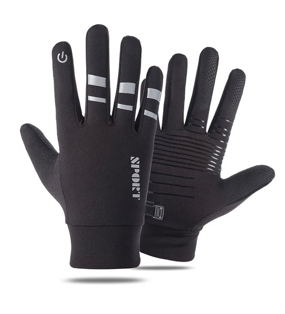 Winter Glove Accessories: LOOGDEEL Unisex Full Finger, Comfortable, Soft Anti-Slip, Wear-Resistant Running Gloves / Rungear