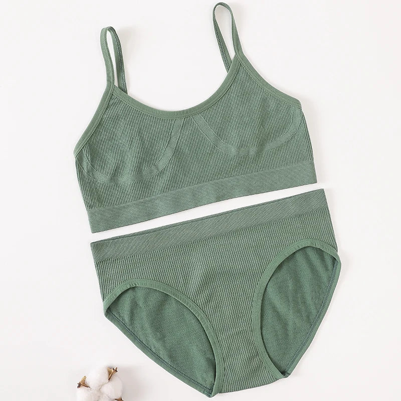 Women's Underwear Sets: U-Back, Push Up Bralette and Breathable Briefs / Rungear