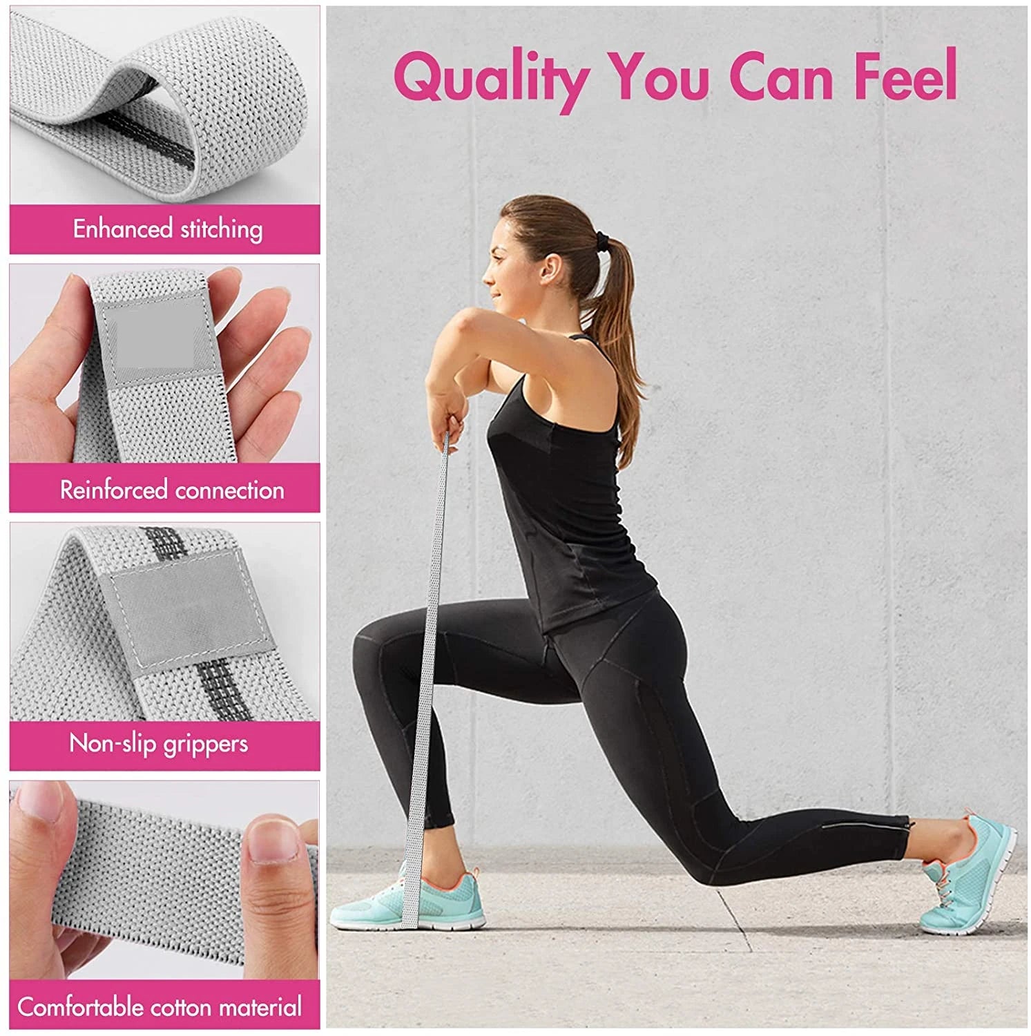 Recovery Gear Accessories: Fitness, Elastic Long Resistance Booty Bands Set Pull Up Gym Equipment / Rungear