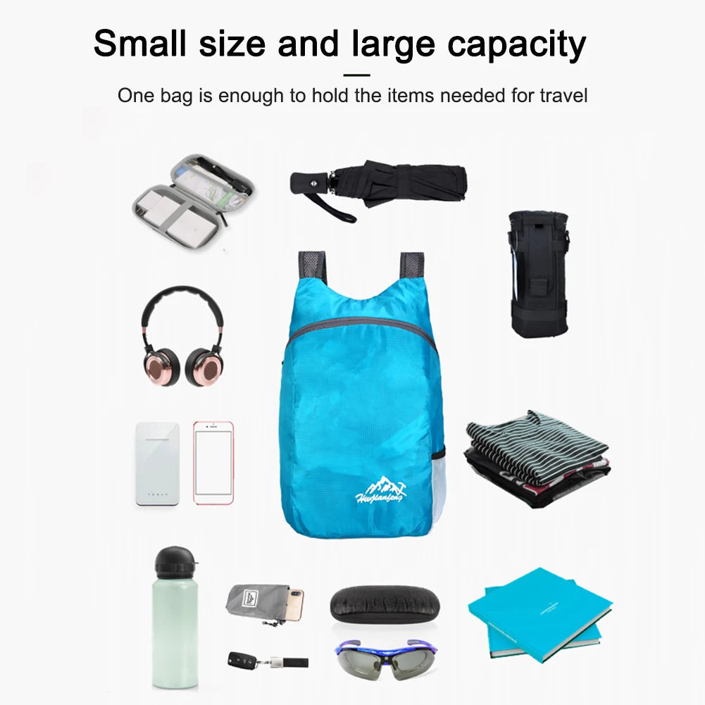 Lightweight Trail Accessories: Foldable, Ultralight, Outdoor Packable, Waterproof, Backpack for Hiking Travel Small Backpack / Rungear