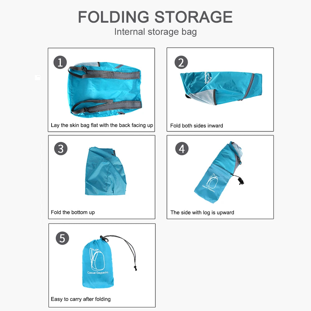 Lightweight Trail Accessories: Foldable, Ultralight, Outdoor Packable, Waterproof, Backpack for Hiking Travel Small Backpack / Rungear