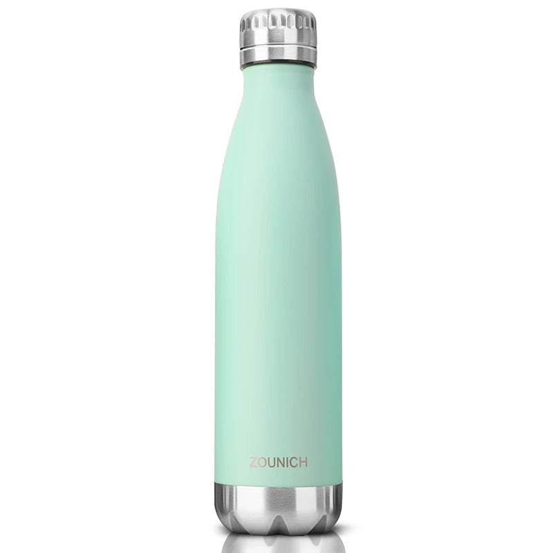 Hydration Gear Accessories: ZORRI Double-Wall, Insulated, Thermal Vacuum Water Bottle 350ml/500ml/650ml / Rungear