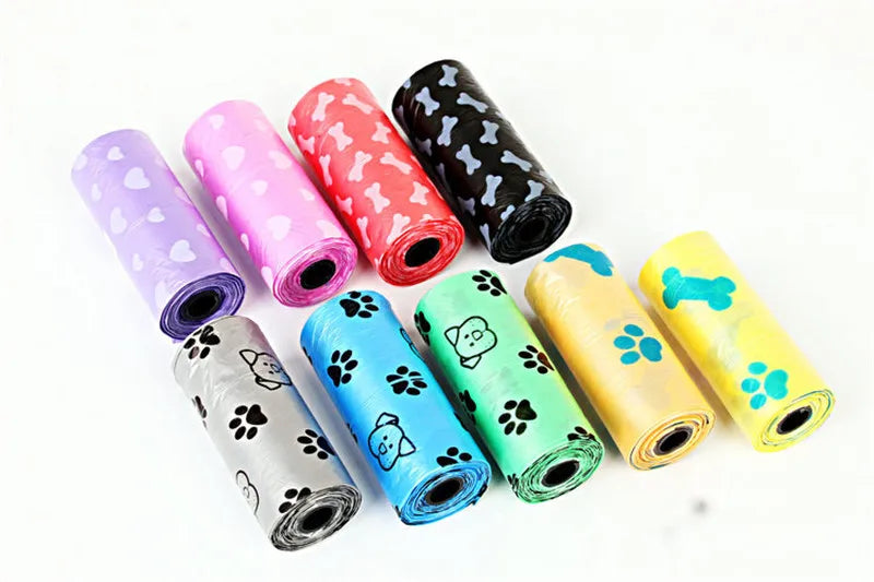 New Biodegradable Pets Waste Pick Up Dog Poop Garbage Bags Carrier