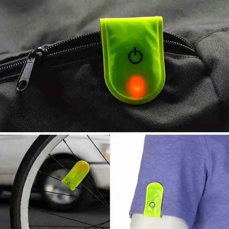 Outdoor Sports Led Safety Reflective Magnetic Strobe Light Clips for Night Exercise