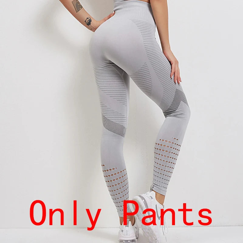Women's Activewear Apparel: Seamless, Sports Bra and Leggings Set Workout Gear, Plus Size / Rungear