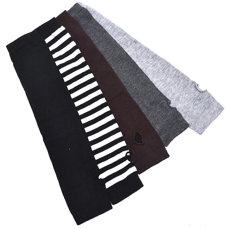 Running Winter Accessories: Knitted, Long Fingerless, Unisex Winter Arm Warmers for Outdoor Sports / Rungear