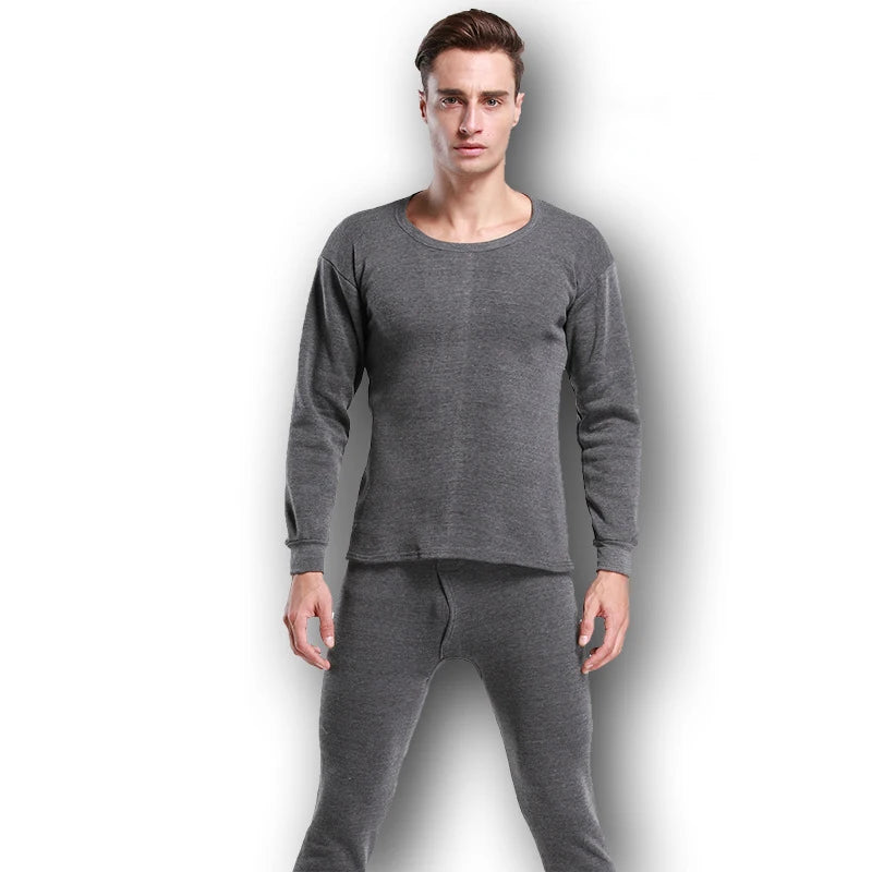 Men's Thermal Apparel: Winter Fleece ,Thick Thermal Long John Underwear Sets / Rungear