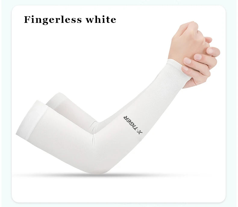 Winter Gear Accessories: X-TIGER Unisex Outdoor UV Sun Protection, Ice Fabric Arm Warmers Sleeves Running, Outdoor Sport / Rungear