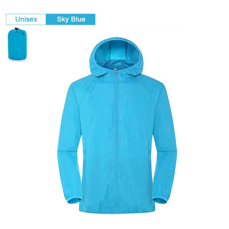 Unisex Waterproof Jacket: Waterproof, Quick Dry, UV Sun-Protective Windbreaker Jacket for Outdoor Sports / Rungear