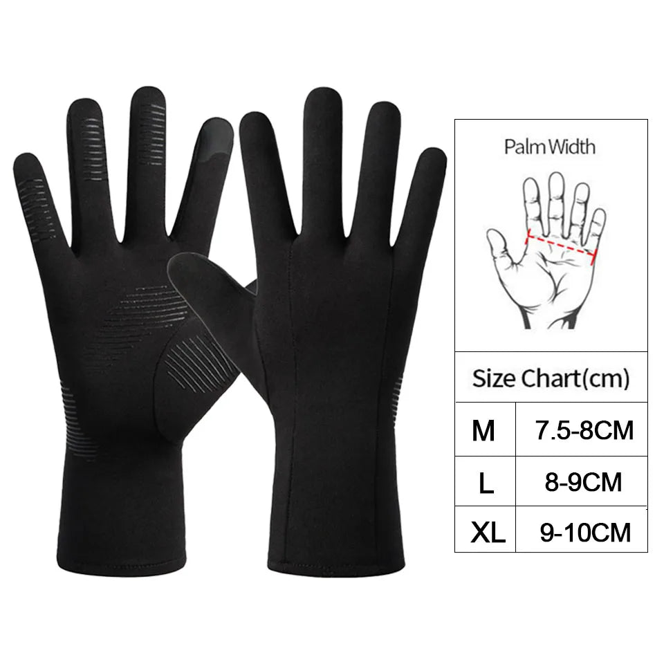 Winter Glove Accessories: LOOGDEEL Unisex Full Finger, Comfortable, Soft Anti-Slip, Wear-Resistant Running Gloves / Rungear