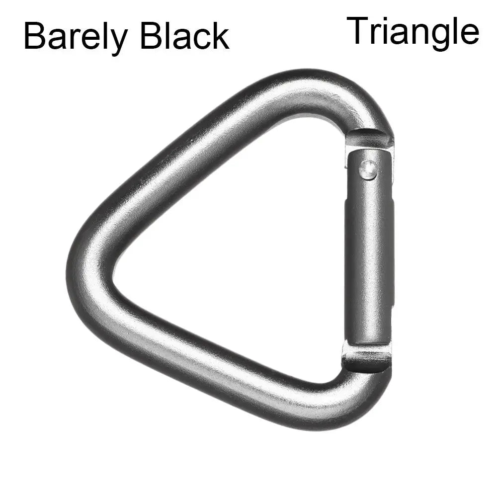 Trail Gear Accessories: Triangle/Square Carabiners With Snap Clip Hook Kettle Buckle / Rungear