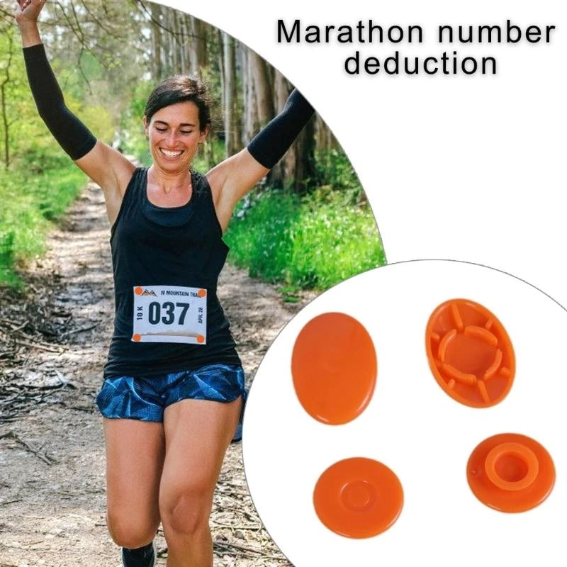 Running Race Accessories: 8PC Race Number Running Bib Holders Fixing Clips / Rungear