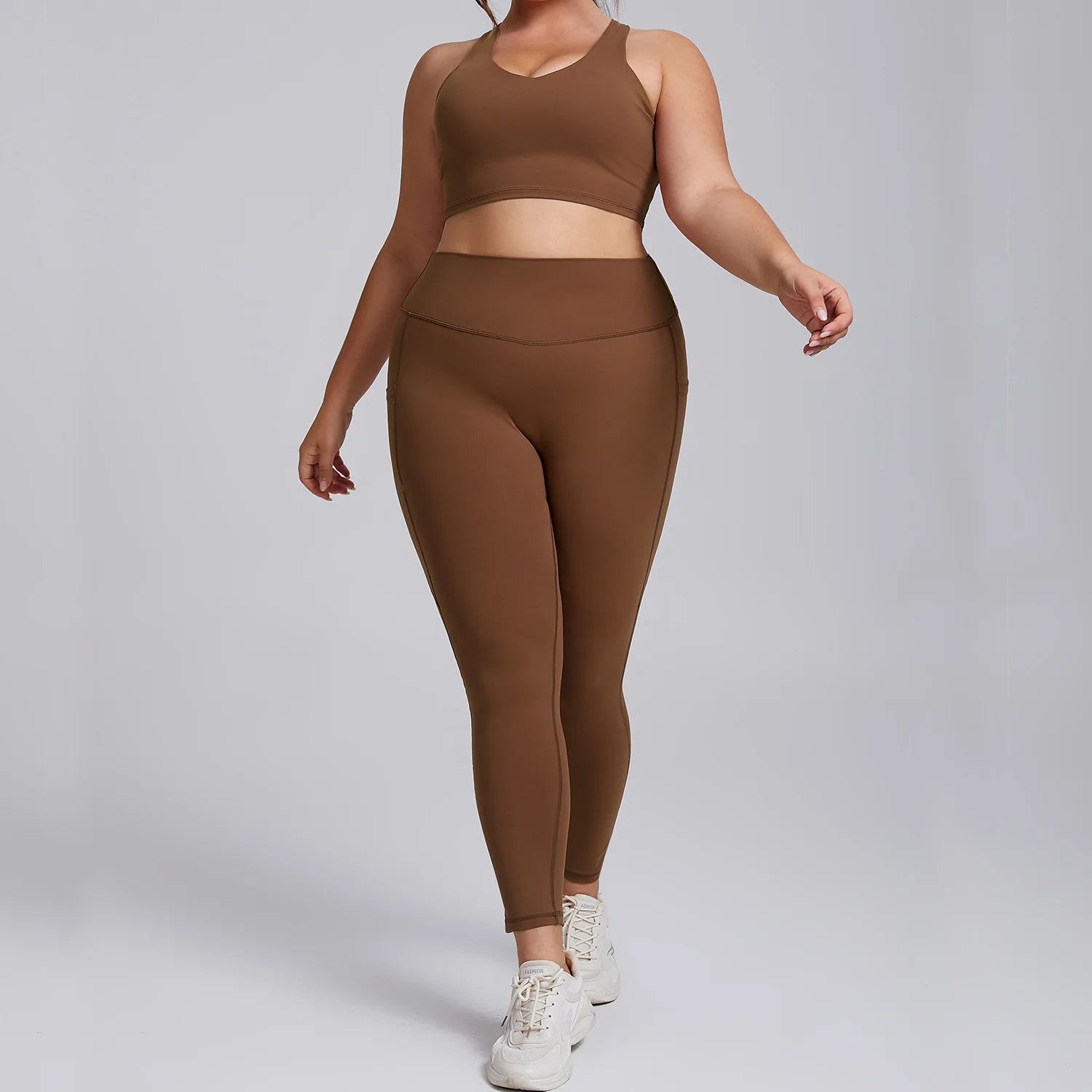 Women's Activewear Sets: 1/2PC Plus Size, Super Stretch Sports Bra Gym Leggings Fitness Suit S-3XL / Rungear