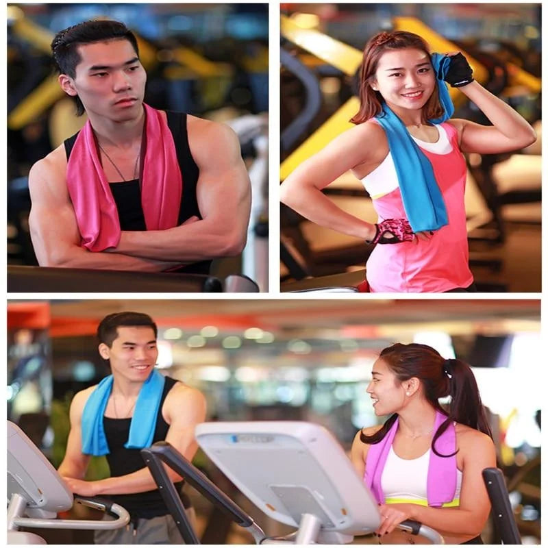 Quick Dry Towel Accessories: Soft, Breathable, Sweat Absorbent Towel with Storage Box for All Sports, Running, Gym Fitness / Rungear