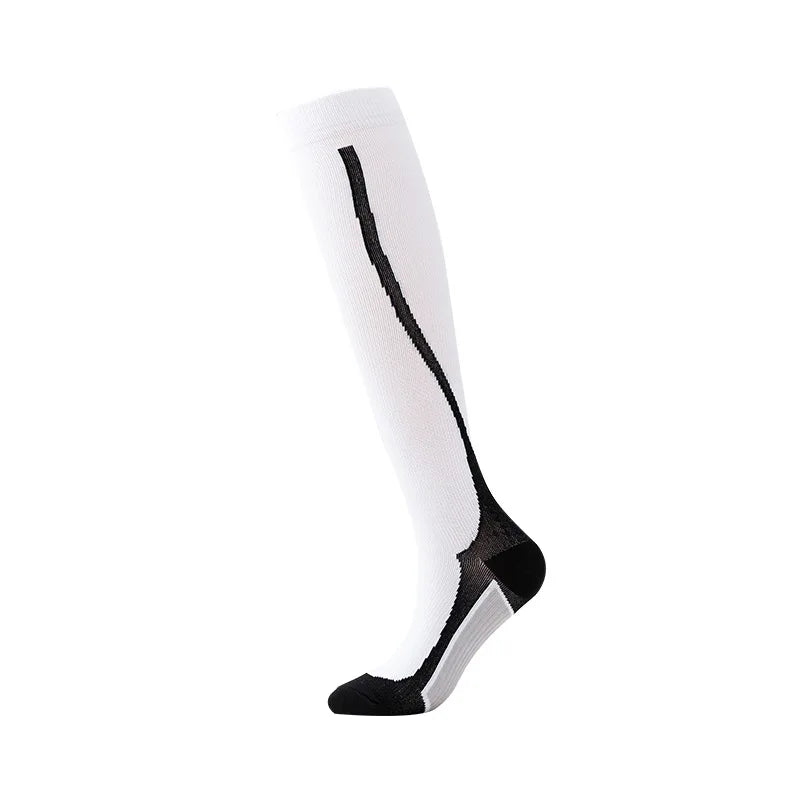 Compression Sock Accessories: Unisex Non-Slip, Knee-High Sports Compression Socks For Fitness / Rungear