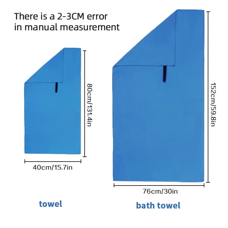 Running Accessories Gear: Ultra-Absorbent, Compact Microfibre Quick-Dry Towel / Rungear