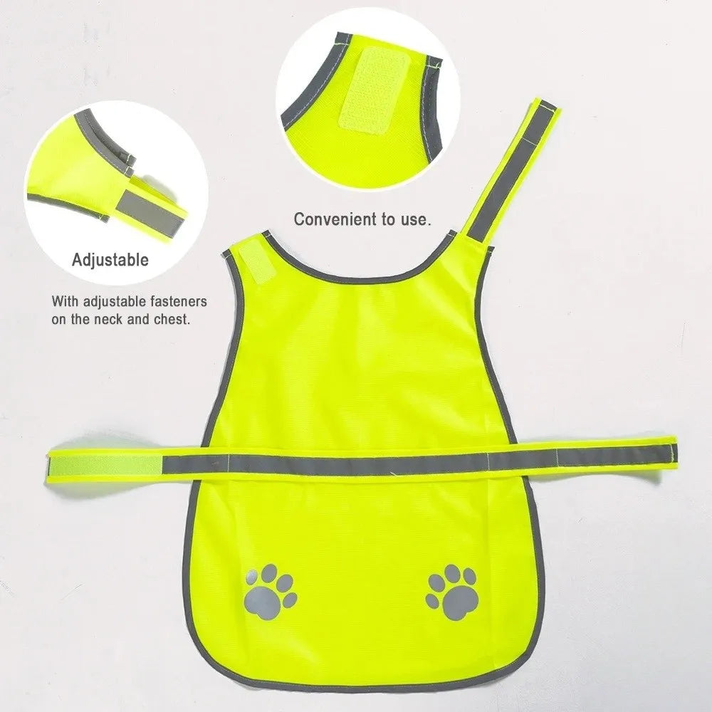 Reflective Comfortable Breathable Adjustable Dog Safety Vest Visibility Jacket