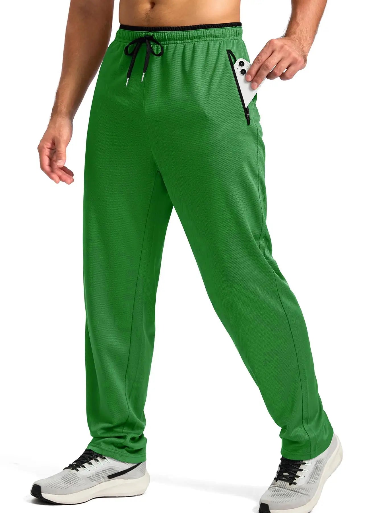 Men's Quick Dry Apparel: Breathable, Lightweight Activewear Pants with Elastic Waist And Zipper Pockets / Rungear