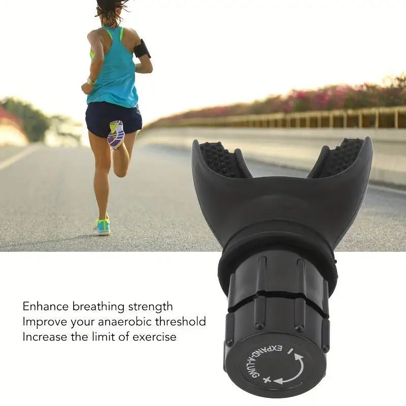 Running Tech Gear: Adjustable, Portable, Silicone Resistance Breathing Fitness Device / Rungear