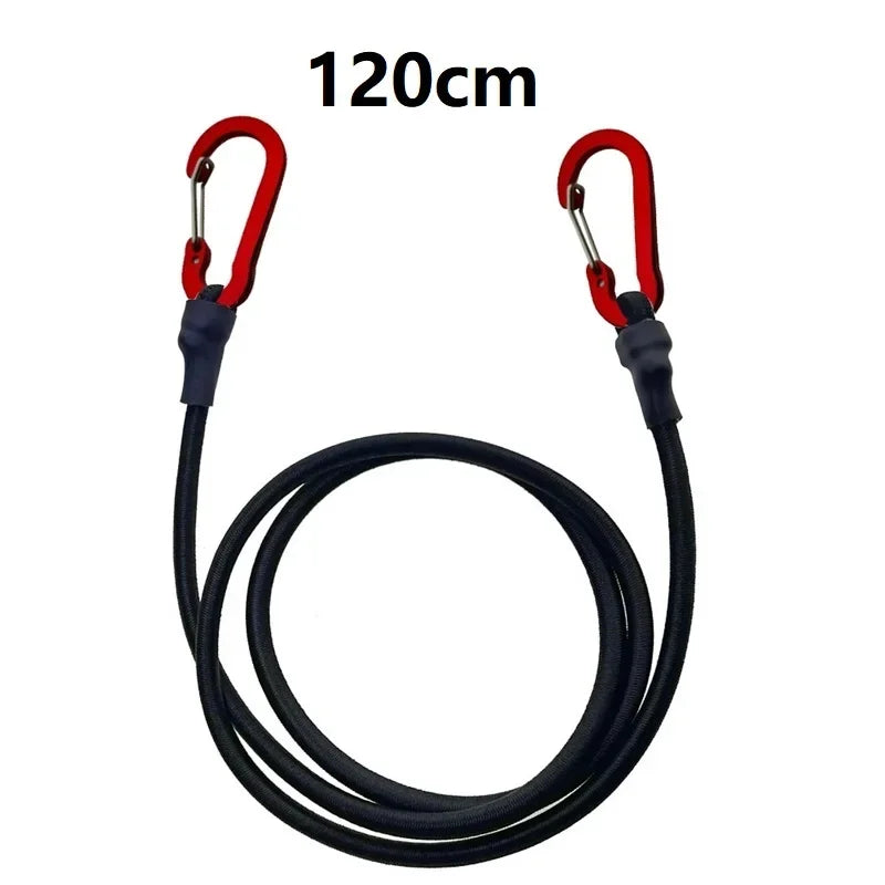 Trail Gear Accessories: Heavy Duty Bungee Cord, Elastic Tie Strap String Carabiner Hooks / Rungear