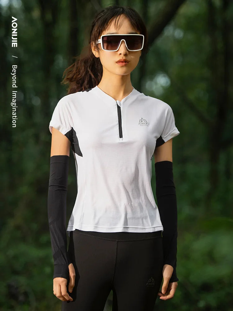 AONIJIE E4122 Quick-Dry Sunscreen Ice Sleeves – UV Protection for Running, Cycling & Outdoor Sports