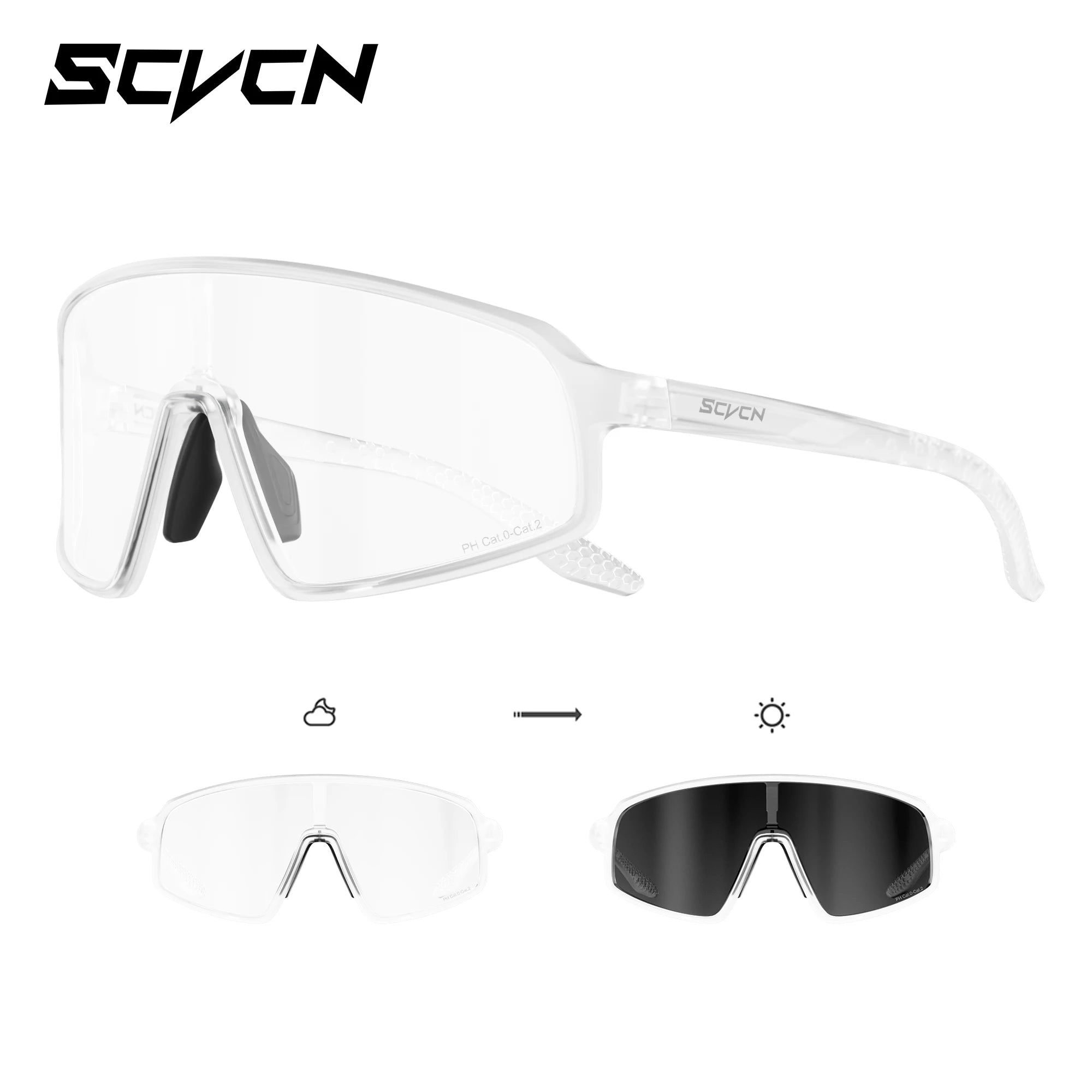 Running Sunglasses Gear: SCVCN New Large-Frame Outdoors Sports Running Sunglasses UV400 / Rungear