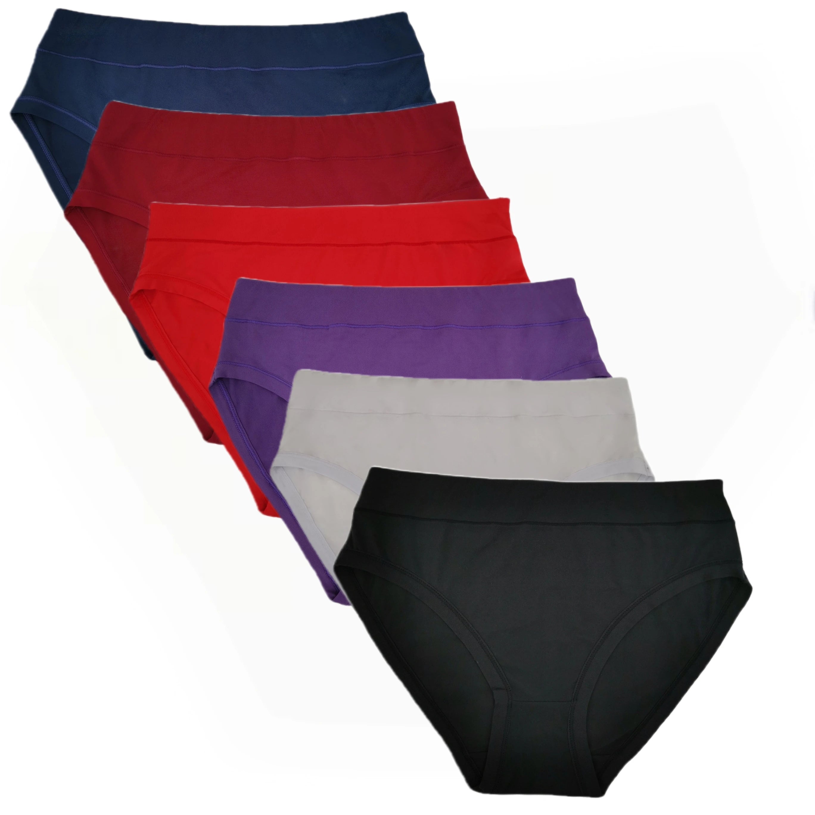 Women's Underwear Apparel: Plus Sized, High Cut, Breathable, Bamboo Underwear Briefs / Rungear