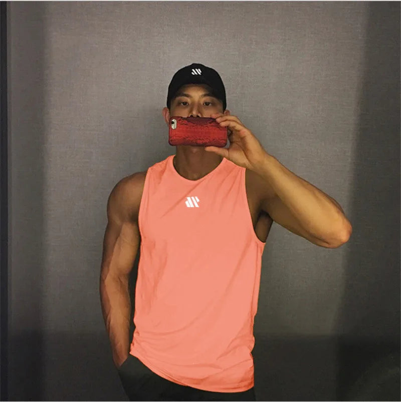 Men's Running Apparel: 2024 Fitness Sleeveless, Mesh, Breathable Sports Tank Top / Rungear
