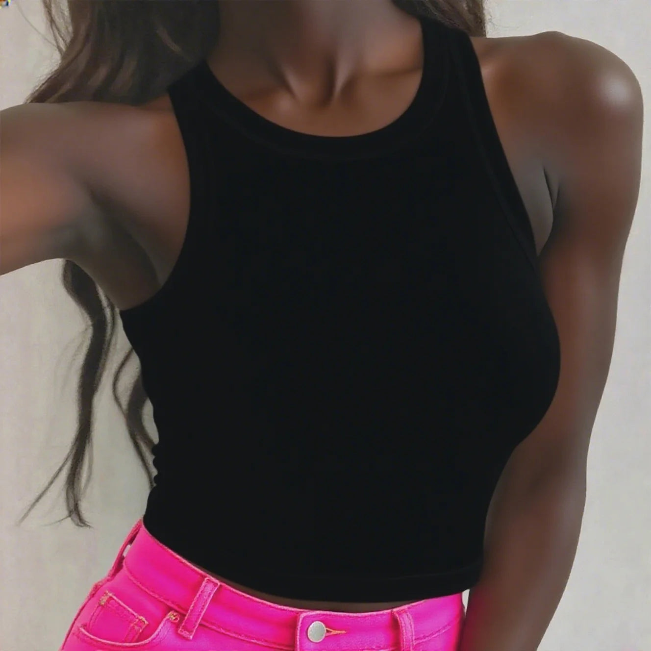 Women's Running Clothing: Seamless Knit, Workout Breathable, Crop Top, Tank Top Without Pads / Rungear