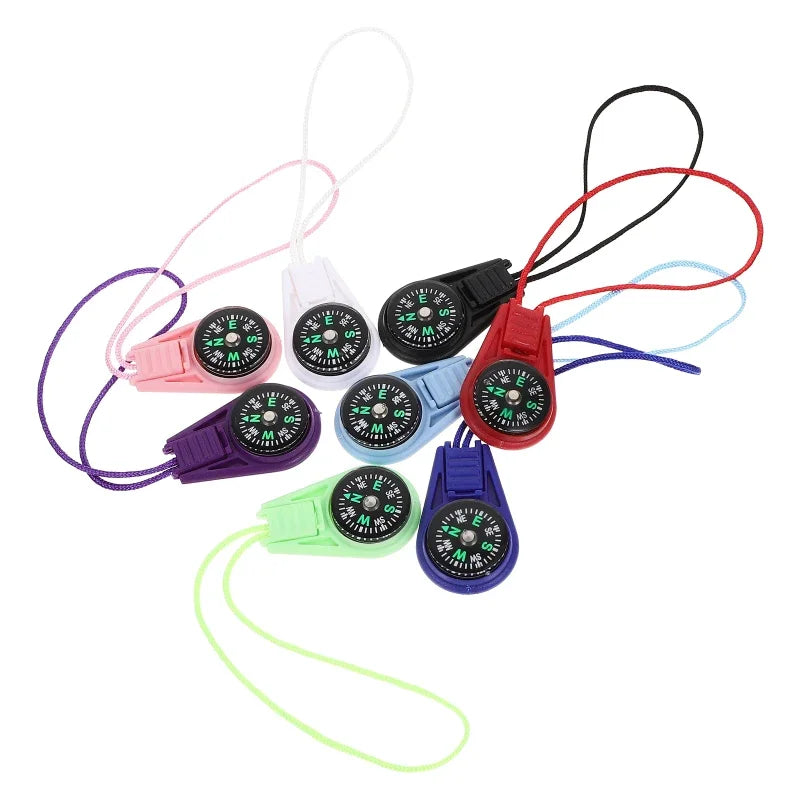 Running Trail Gear: Portable Navigation Pendant Mini Hiking Compass ABS For Outdoors / Rungear