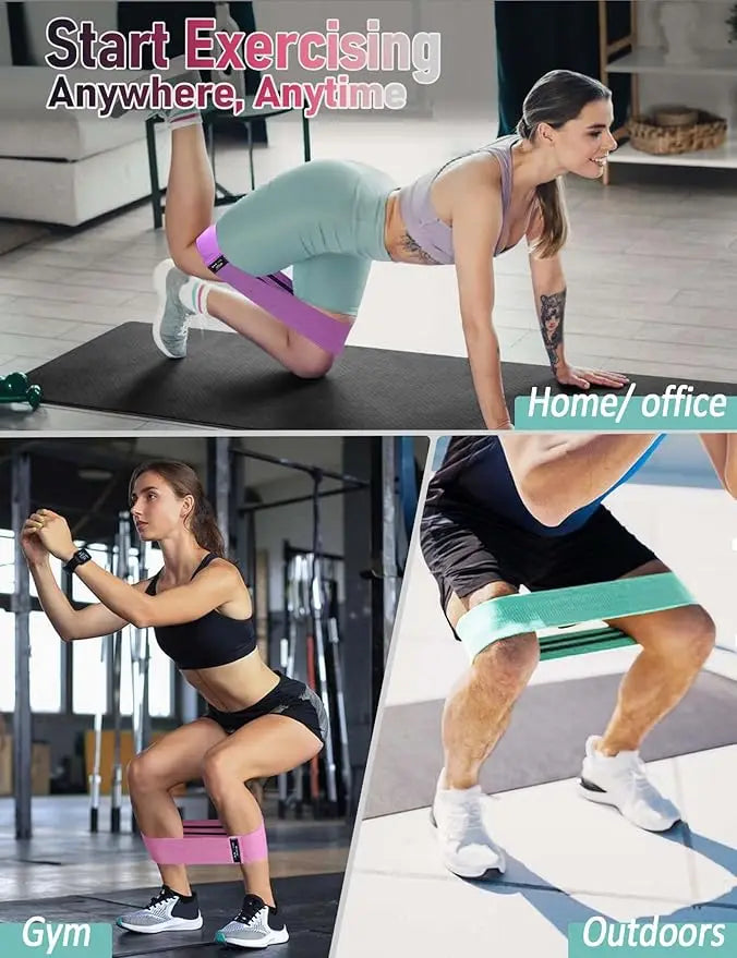 Running Recovery Gear: Unisex Resistance Bands, Set of 3 Stretch Bands / Rungear