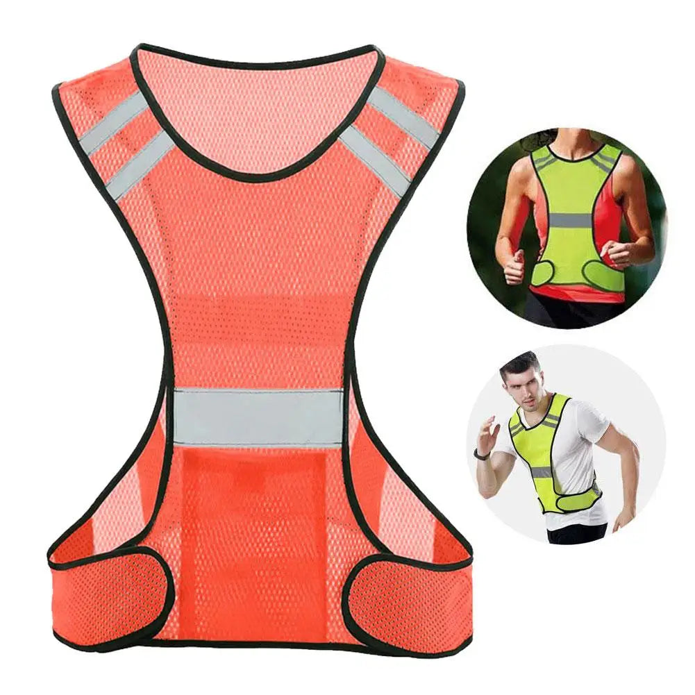 New Night Reflective Walking Running Hiking Safety Vest for Men Women Children