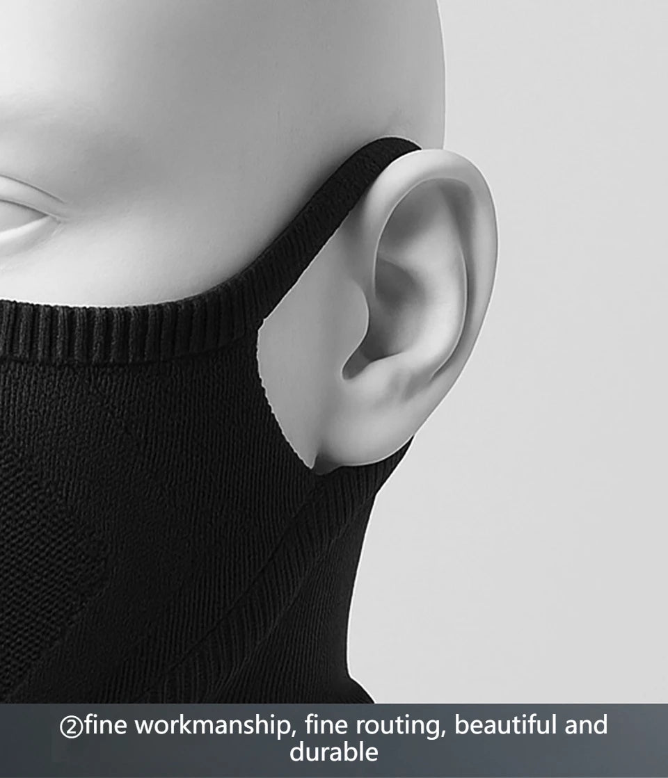 Winter Hat Accessories: KoKossi Windproof, Breathable, Ear Hanging Neck Protection Face Cover for Outdoor Sports / Rungear