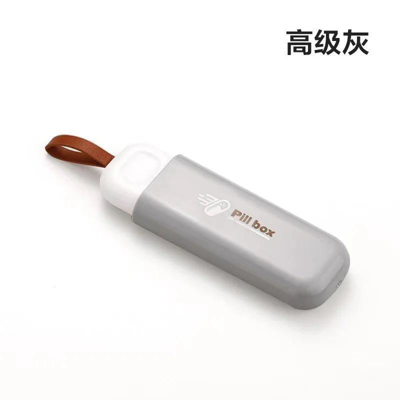 Portable Easy to Carry, Mini Travel Daylight-Proof Medicine Container Box with Three Compartments