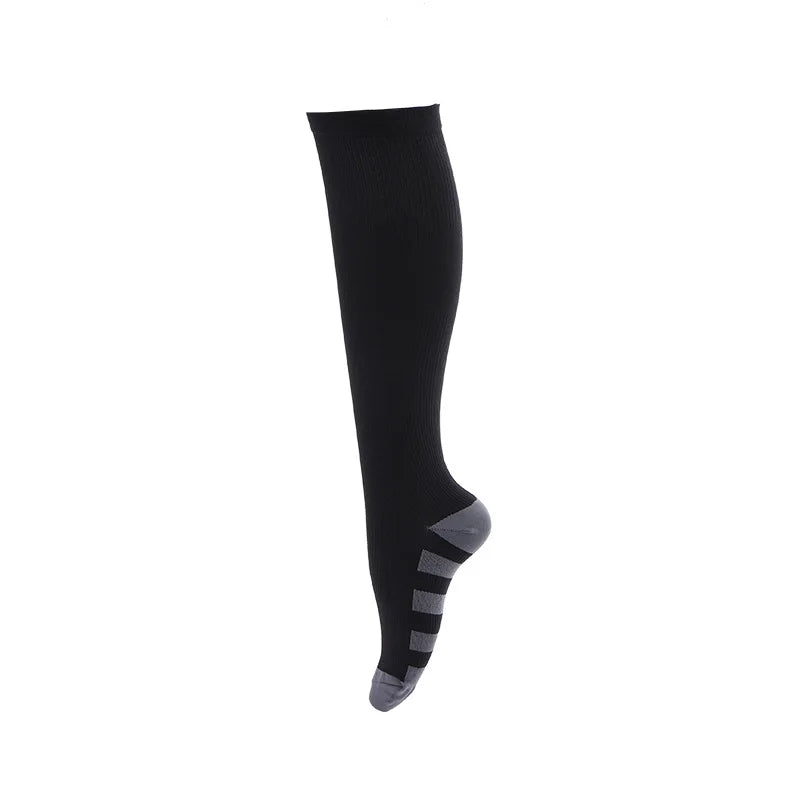 Compression Sock Accessories: Unisex Non-Slip, Knee-High Sports Compression Socks For Fitness / Rungear