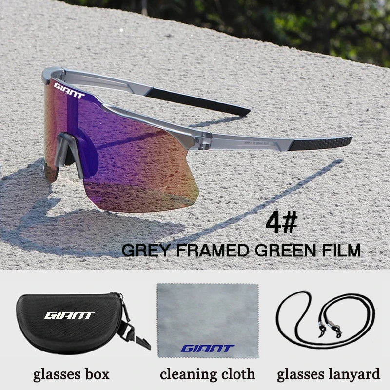 Running Sunglasses Gear: 2025 GIANT UV400 Protection, Anti-Fog, Sports Sunglasses with Case / Rungear