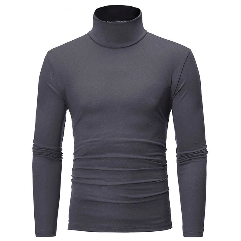 Men's Thermal Apparel:  Winter High Neck, Slim Fit, Long Sleeved, Thermal Shirt / Rungear