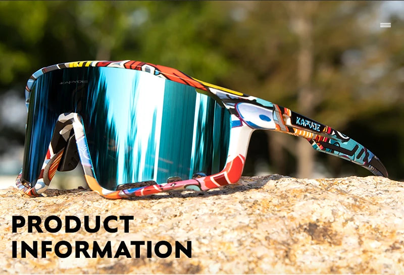 KAPVOE UV400 Glasses Unisex Cycling Outdoor Sports Running Eyewear
