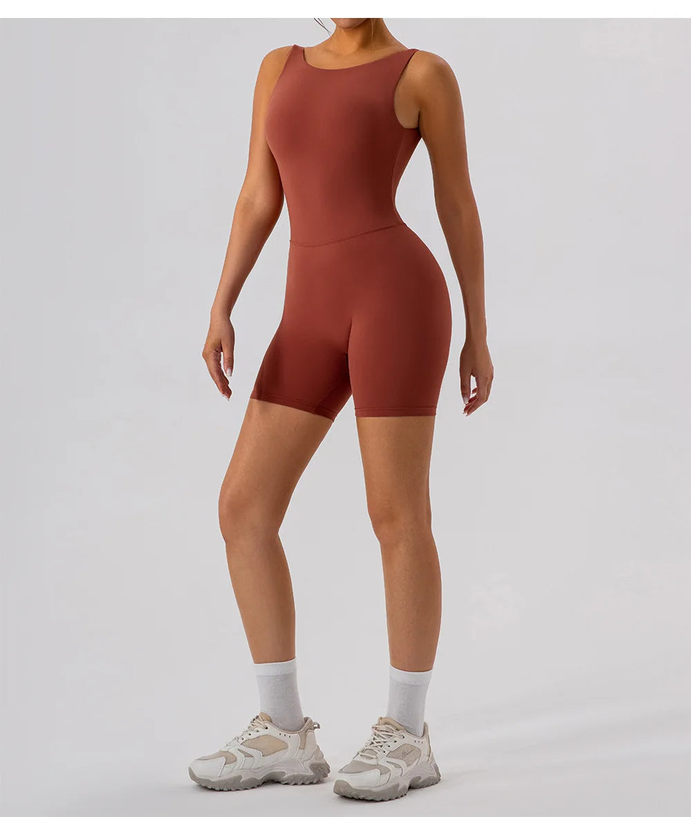 Women's Activewear Apparel:  Fitness Sports Jumpsuits Workout Outfit, Push-Up Activewear / Rungear