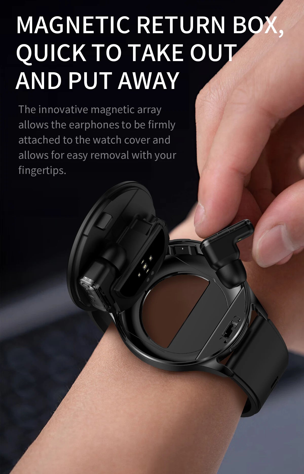 Running Tech Gear: New TWS 2-in-1 Bluetooth Smart Watch With Earphones HIFI 9D For Android iOS / Rungear
