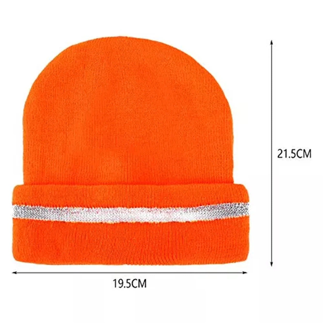 Reflective Hat Gear: Bright Color Beanie Winter Safety Night Running Warm, Knitted Hat Cuff Hat, Neon Colours / Rungear
