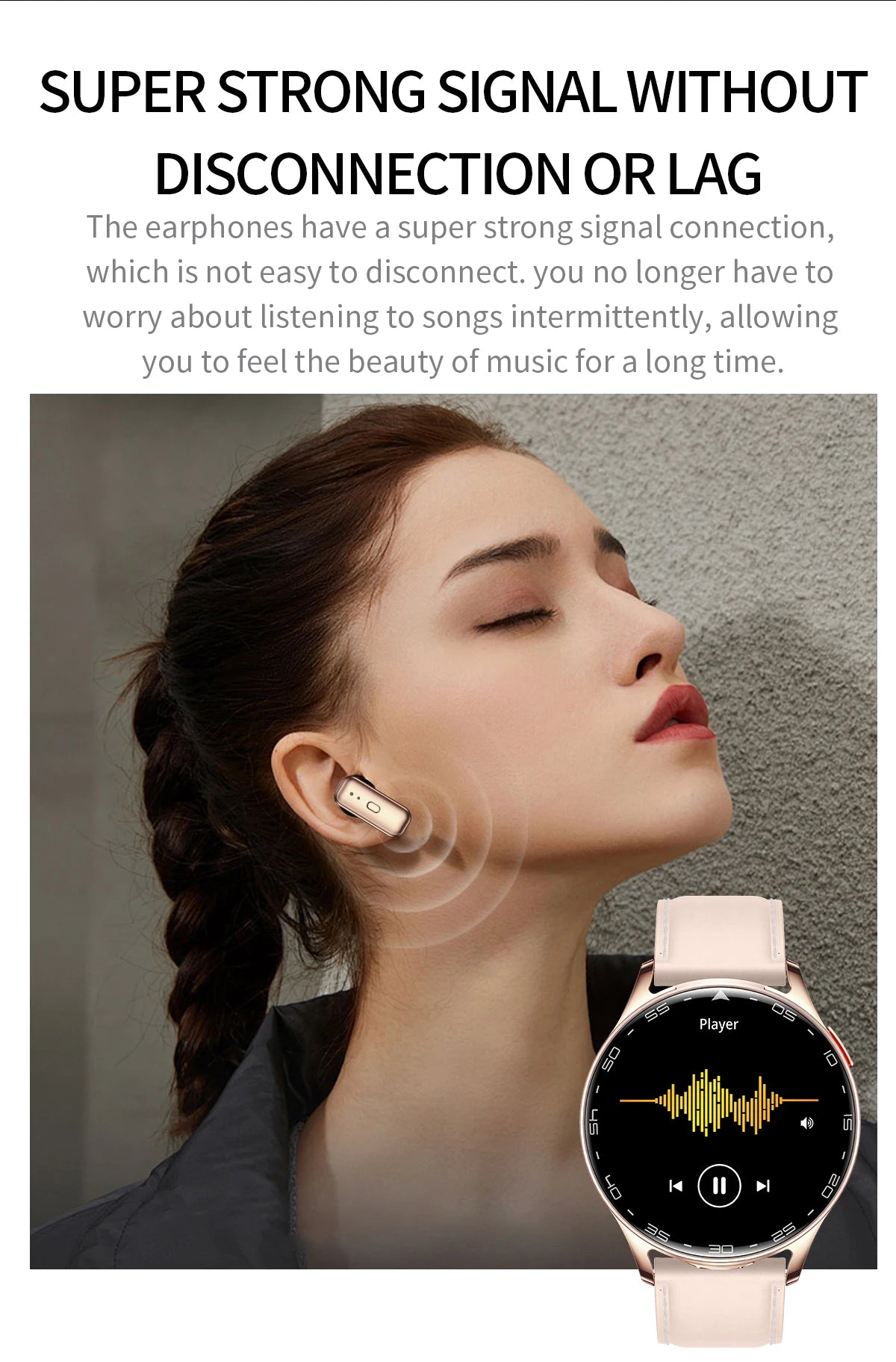 Running Tech Gear: New TWS 2-in-1 Bluetooth Smart Watch With Earphones HIFI 9D For Android iOS / Rungear