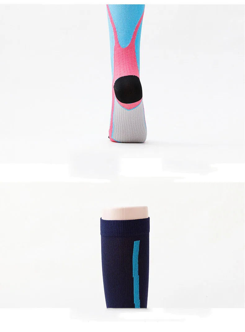 Compression Sock Accessories: Unisex Non-Slip, Knee-High Sports Compression Socks For Fitness / Rungear