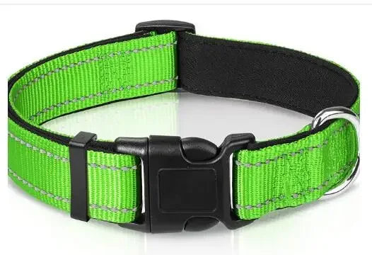 Reflective Breathable Adjustable Neoprene Dog Collar For Medium Large Dogs